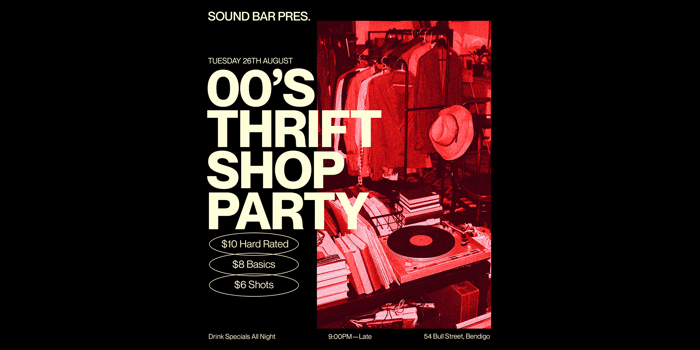 000s Thrift Shop Party - Bendigo Uni Night