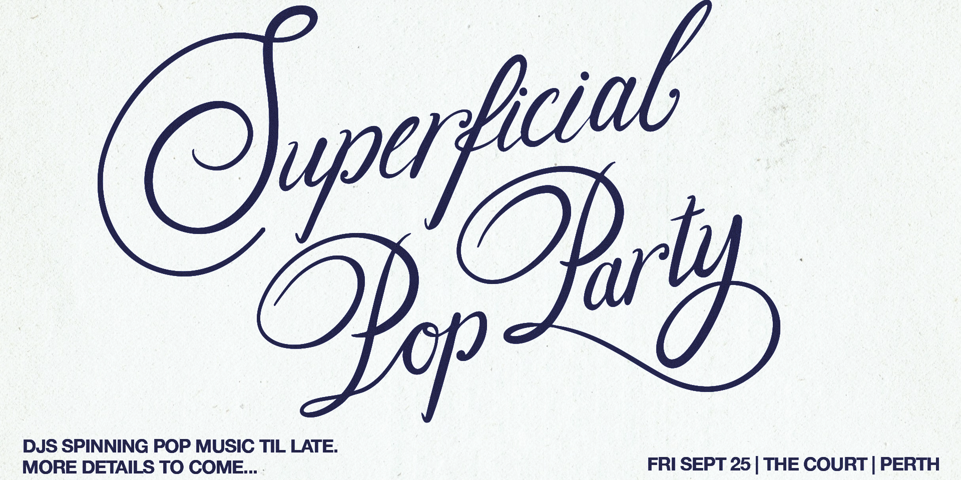 Superficial: Pop Party - Perth