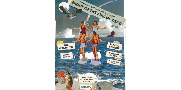 DEAD SURF ポスター G. Kremer vintage NIGHT OF THE SURFIN' DEAD Tickets at The Old Bar (Fitzroy, VIC) on