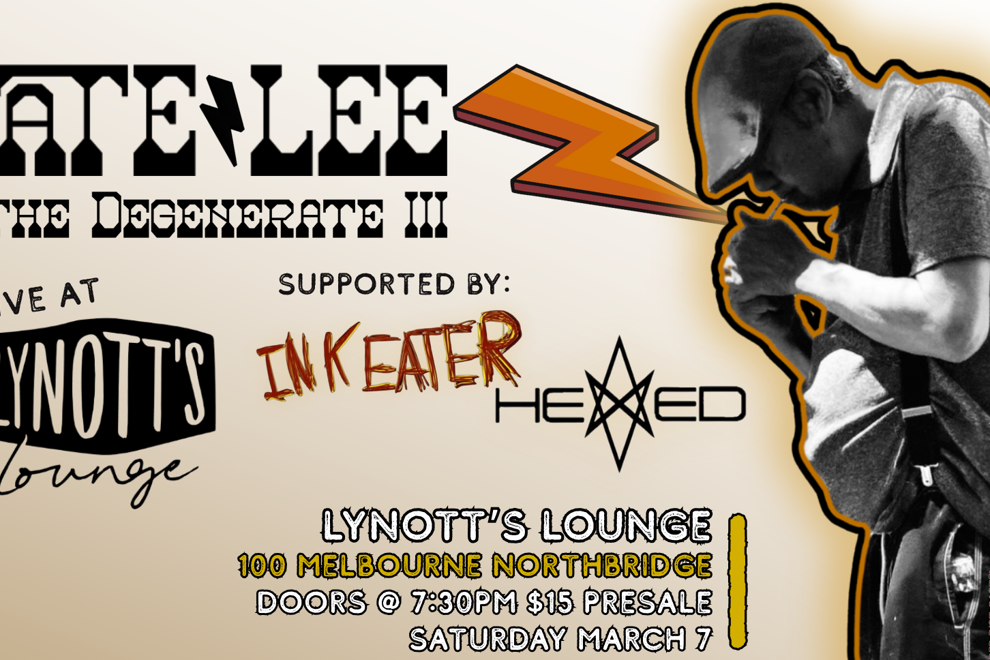 Nate Lee & the Degenerate Three: Live @ Lynott's