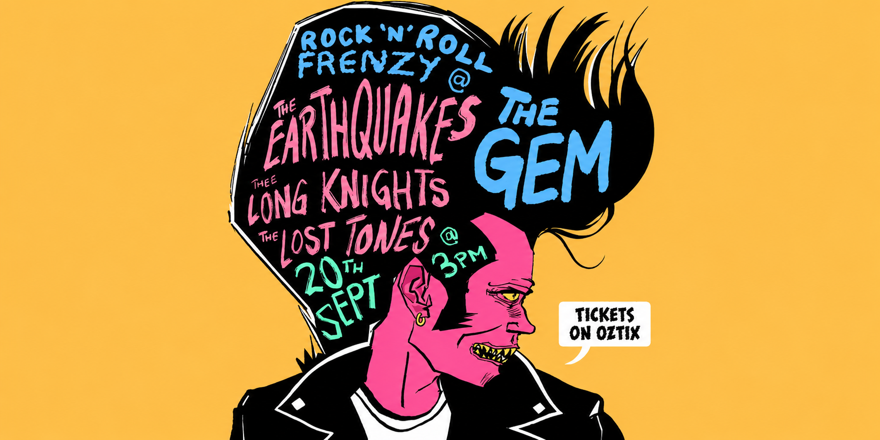 ROCK ‘N’ ROLL FRENZY! w/ THE EARTHQUAKES + THEE LONG KNIGHTS + THE LOST TONES