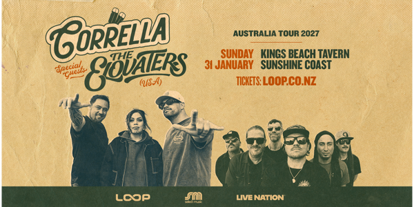 Corrella & The Elovaters 2027 live at Espy Gershwin - Concert poster