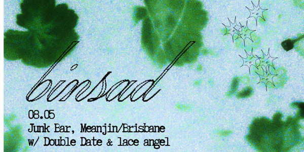 binsad 'pearl' the Album Tour live at The Junk Bar in New Farm on May 08, 2026 - Concert poster