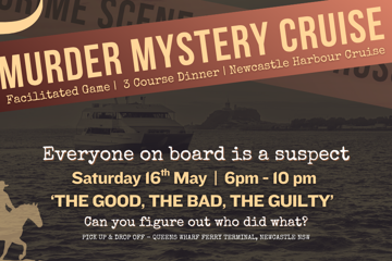 Murder Mystery Cruise | 3 Course Dinner | Newcastle Harbour