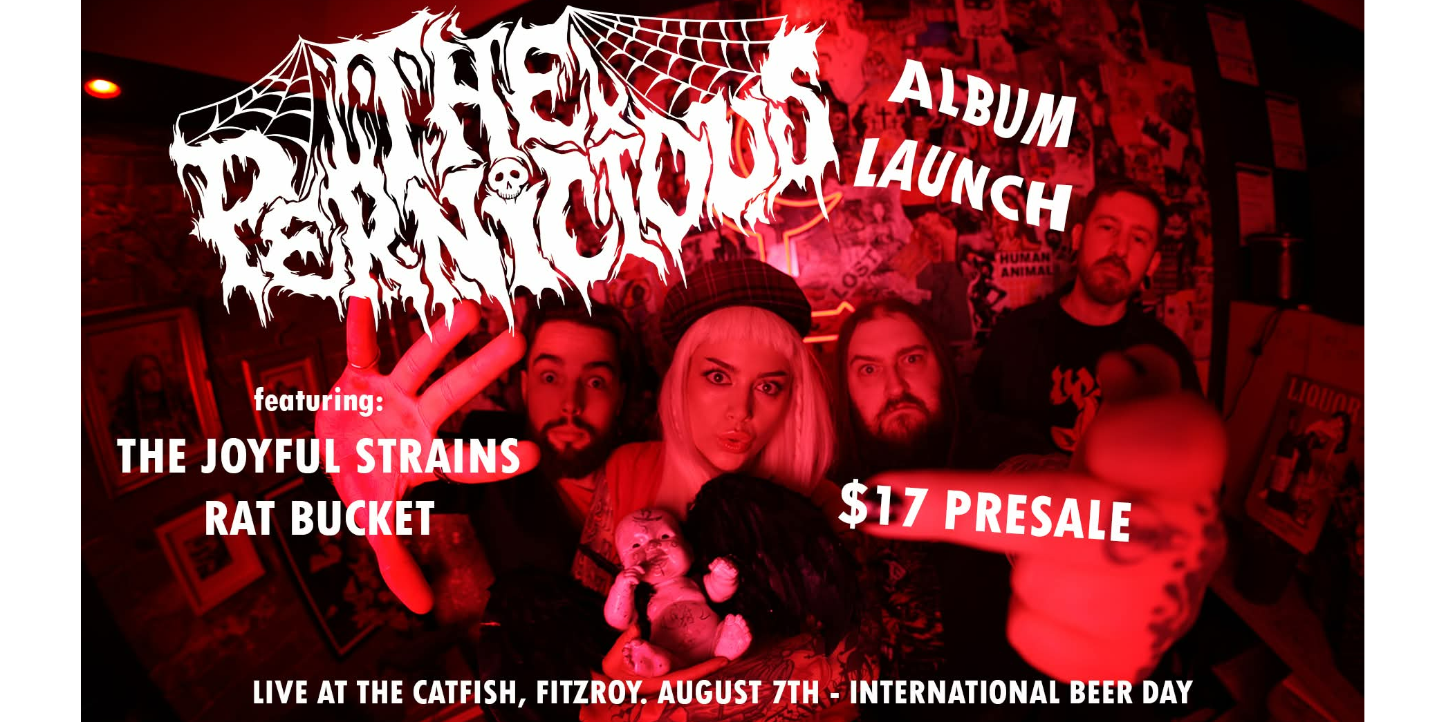 THE PERNICIOUS album launch W/ RAT BUCKET + THE JOYFUL STRAINS