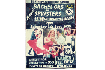 BACHELORS and SPINSTERS and ALTERBATIVE Party Bash- 6th SEPT 2025