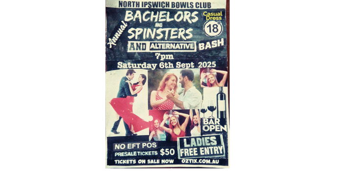 BACHELORS and SPINSTERS and ALTERBATIVE Party Bash- 6th SEPT 2025