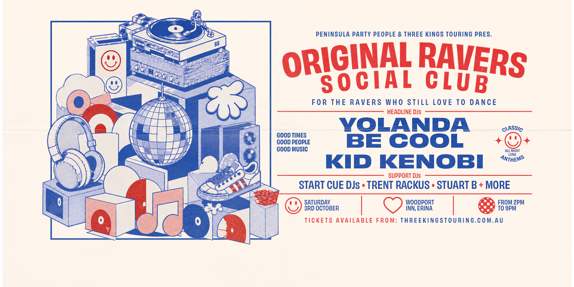 Original Ravers Social Club – October Long Weekend Party