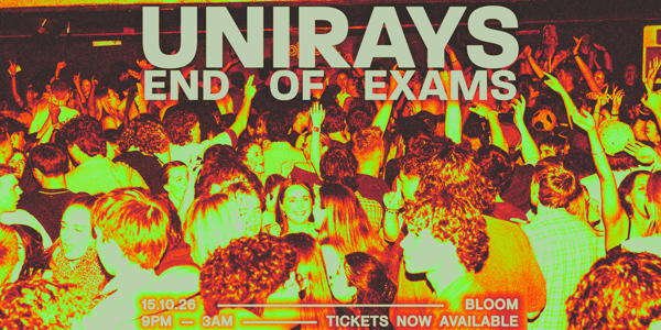 UNIRAYS - END OF EXAMS PARTY 2026 live at Bloom Bar & Lounge - Concert poster