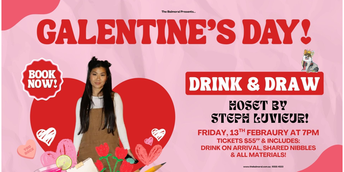 Galentine's Day Drink and Draw