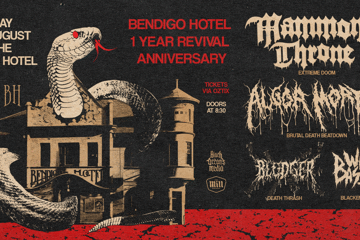 MAMMONS THRONE + ALGOR MORTIS w/ GUESTS // BENDIGO HOTEL 1 YEAR REVIVAL