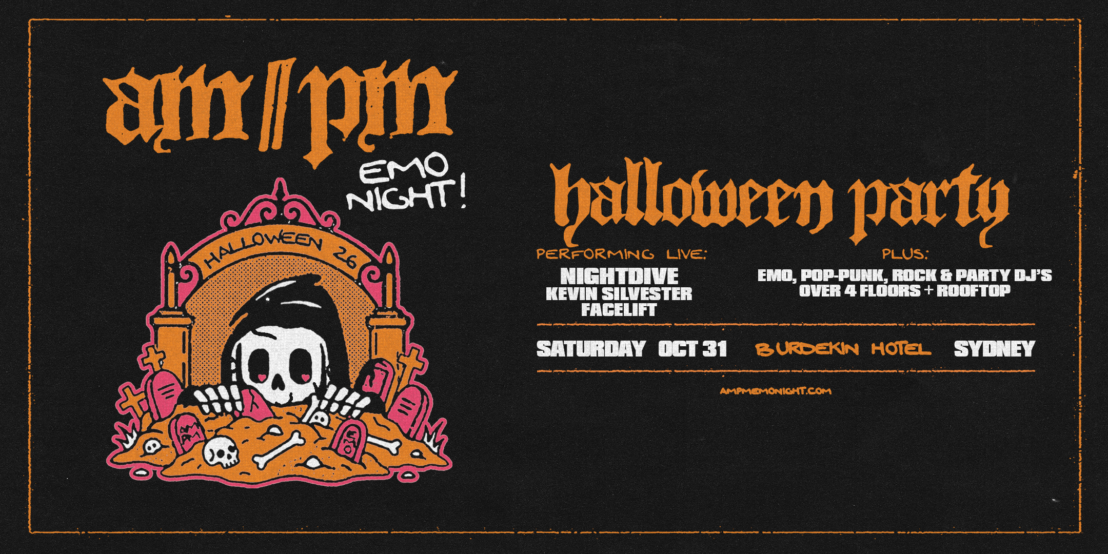 am//pm emo night halloween: sydney