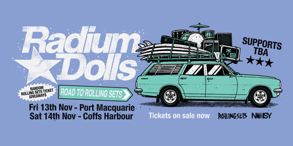 Radium Dolls - Road to Rolling Sets live at Finnian's Tavern - Concert poster