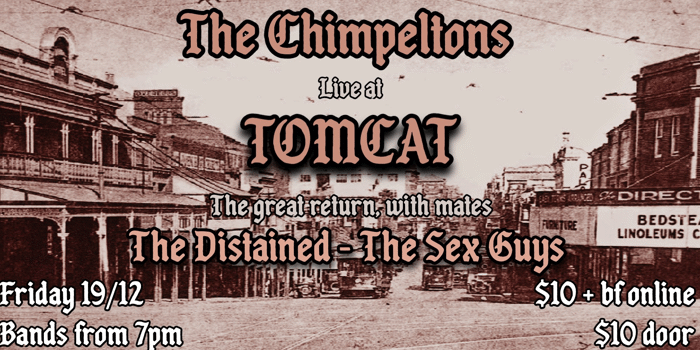The Chimpeltons - Rocking Chaos at Tomcat - with The Distained, The Sex Guys