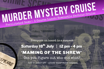 Murder Mystery Cruise | 3 Course Lunch | Newcastle Harbour