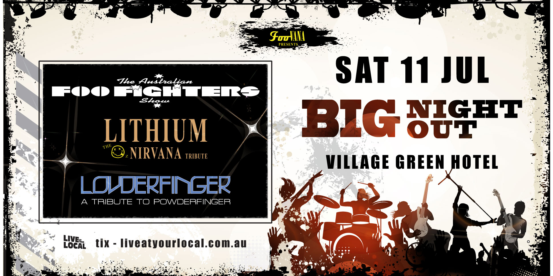 CANCELLED - BIG NIGHT OUT - FOO FIGHTERS, NIRVANA & POWDERFINGER TRIBUTES