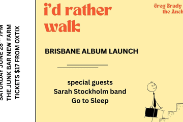 Greg Brady and the Anchors "I'd rather walk" album launch