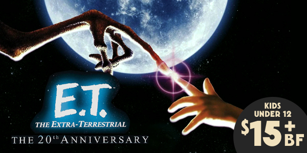 E.T. the Extra-Terrestrial (The 20th Anniversary, PG) PRESENTED IN 35MM FILM