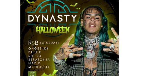 Dynasty Halloween live at Dynasty R&B Saturdays - Concert poster