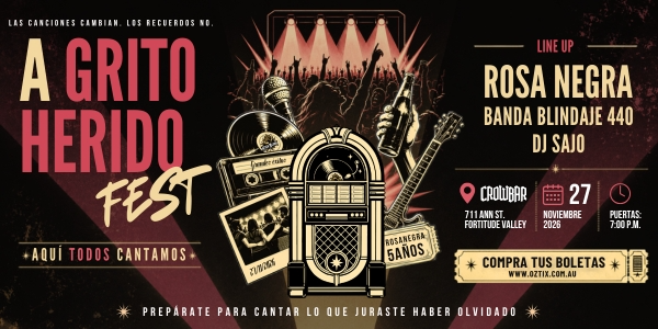 A Grito Herido Fest: The Songs Every Latino Knows, All in One Festival.