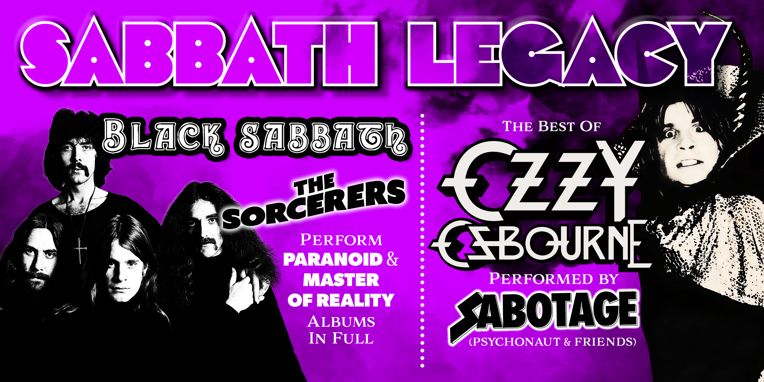 SABBATH LEGACY – A Celebration of Black Sabbath & Ozzy Osbourne