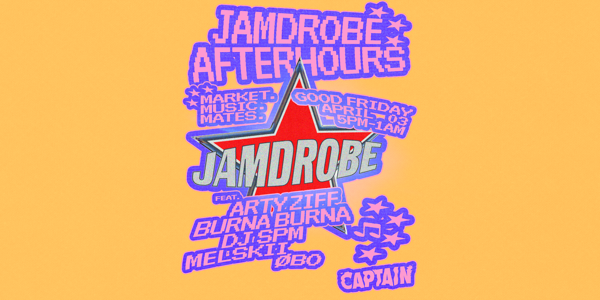 ? JAMDROBE AFTERHOURS ? GOOD FRIDAY live at Captain Bar in Geelong on April 03, 2026 - Concert poster