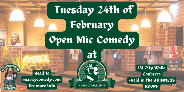 Open Mic Comedy @King O'Malley's