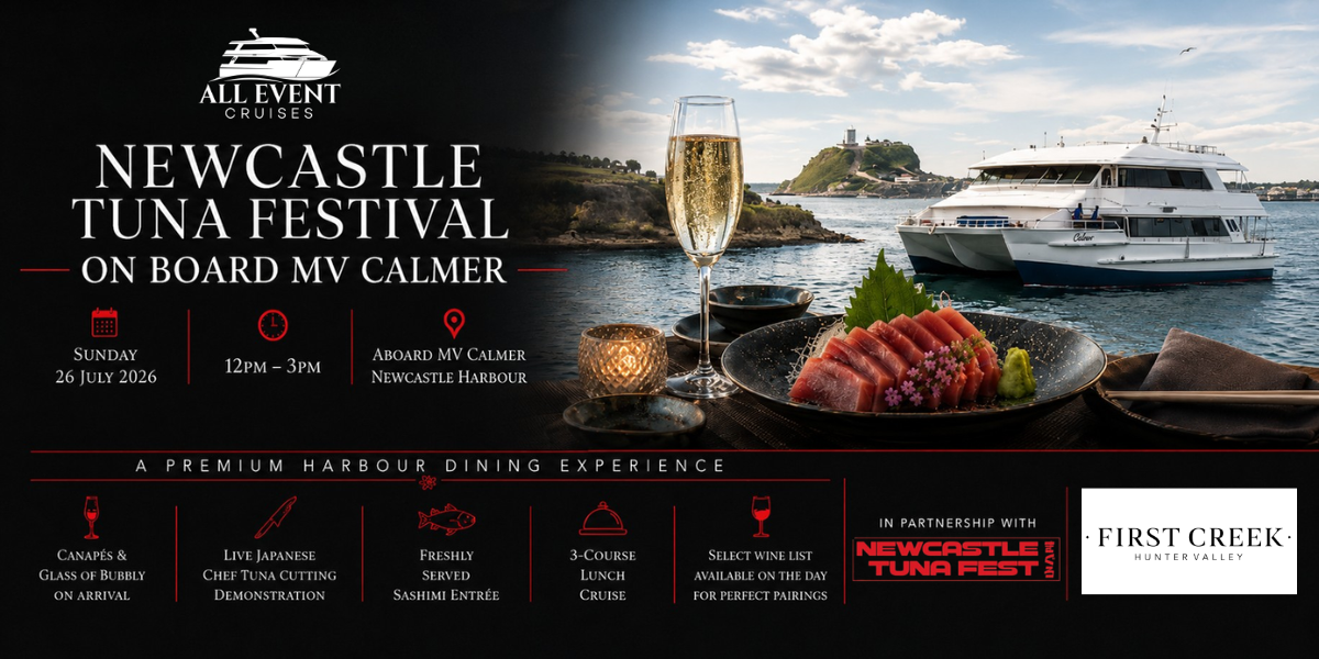 Newcastle Tuna Festival onboard MV Calmer | Exclusive Lunch Cruise