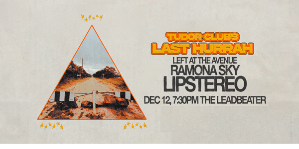 TUDOR CLUB'S LAST HURRAH live at The Leadbeater Hotel - Concert poster