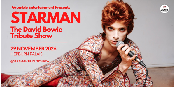 Starman: The David Bowie Show | A Sunday Afternoon Tribute live at Hepburn Palais - Concert poster