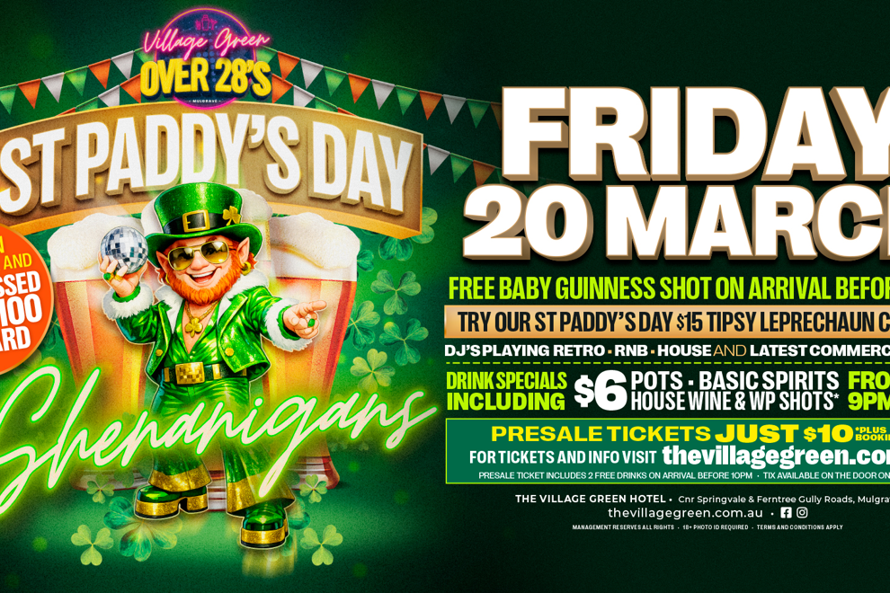 VILLAGE GREEN - Over 28 Friday's