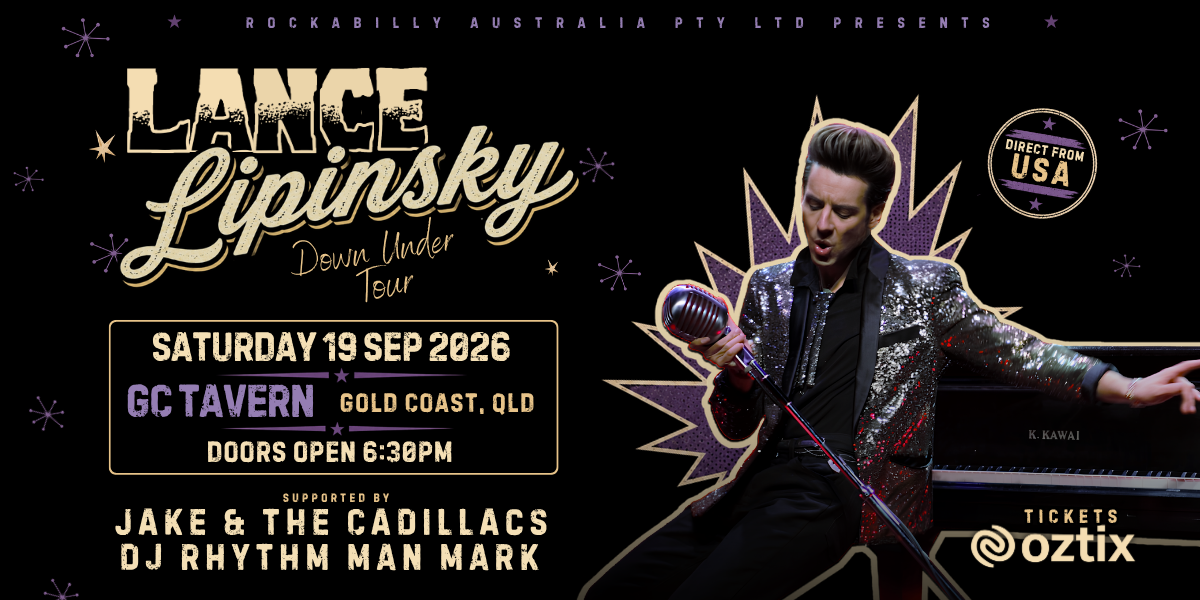 ROCKIN REVIVAL FESTIVAL AFTERPARTY - Lance Lipinsky (USA) - Down Under Tour