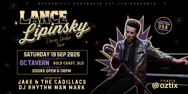 ROCKIN REVIVAL FESTIVAL AFTERPARTY - Lance Lipinsky (USA) - Down Under Tour