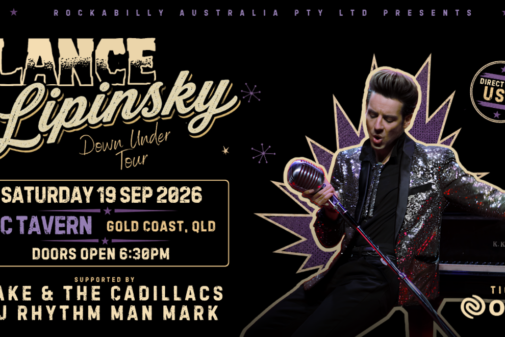 ROCKIN REVIVAL FESTIVAL AFTERPARTY - Lance Lipinsky (USA) - Down Under Tour