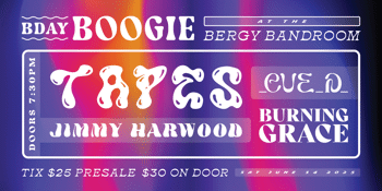 B-Day Boogie // TAPES // HARWOOD // BURNINGGRACE // CUE-D