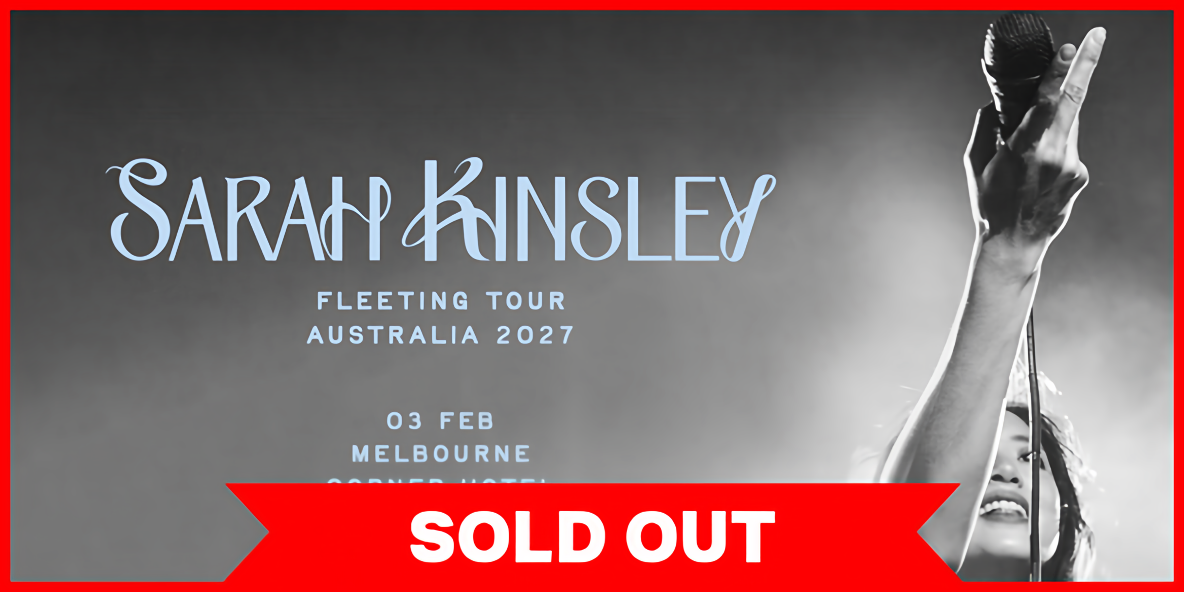Sarah Kinsley | Fleeting Tour Australia 2027
