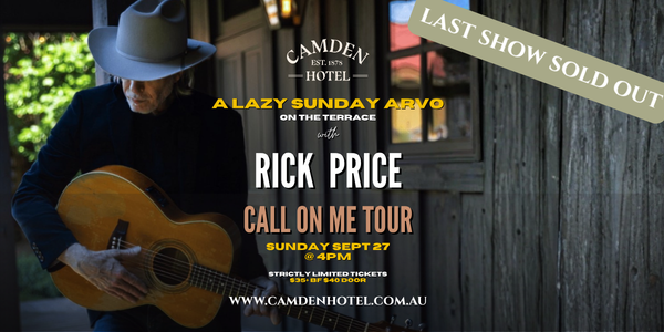A Lazy Sunday Arvo with Rick Price - 2nd show