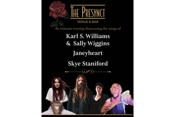 Karl S. Williams, Sally Wiggins, JANEYHEART, & Skye Staniford at The Presynct