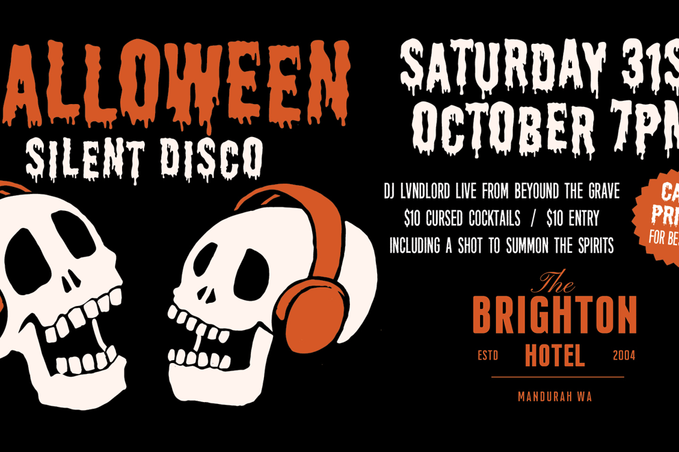 Halloween Silent Disco at The Brighton ??