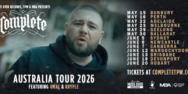 Complete - Australia Tour 2026 live at The Baso - Canberra in Belconnen on June 07, 2026 - Concert poster