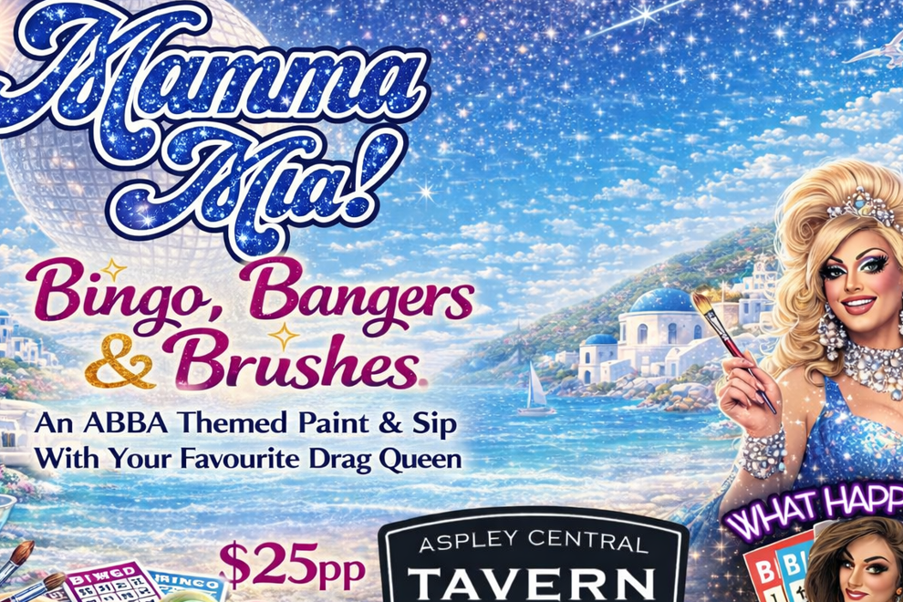 Mamma Mia Drag Queen Bingo, Brushes & Bangers - Paint, Sip & Play ASPLEY Central Tavern