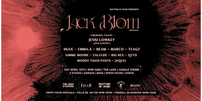 Rhythm At Dusk ft Jack Blom Tickets at The Lass O'Gowrie Hotel (Wickham