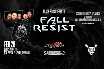 Fall and Resist - Dissolved In Misery Adelaide EP Launch