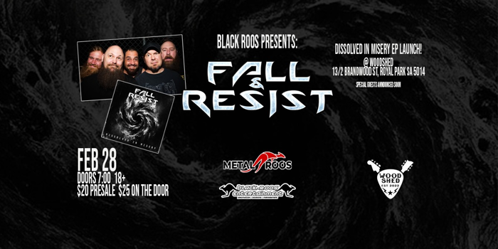 Fall and Resist - Dissolved In Misery Adelaide EP Launch