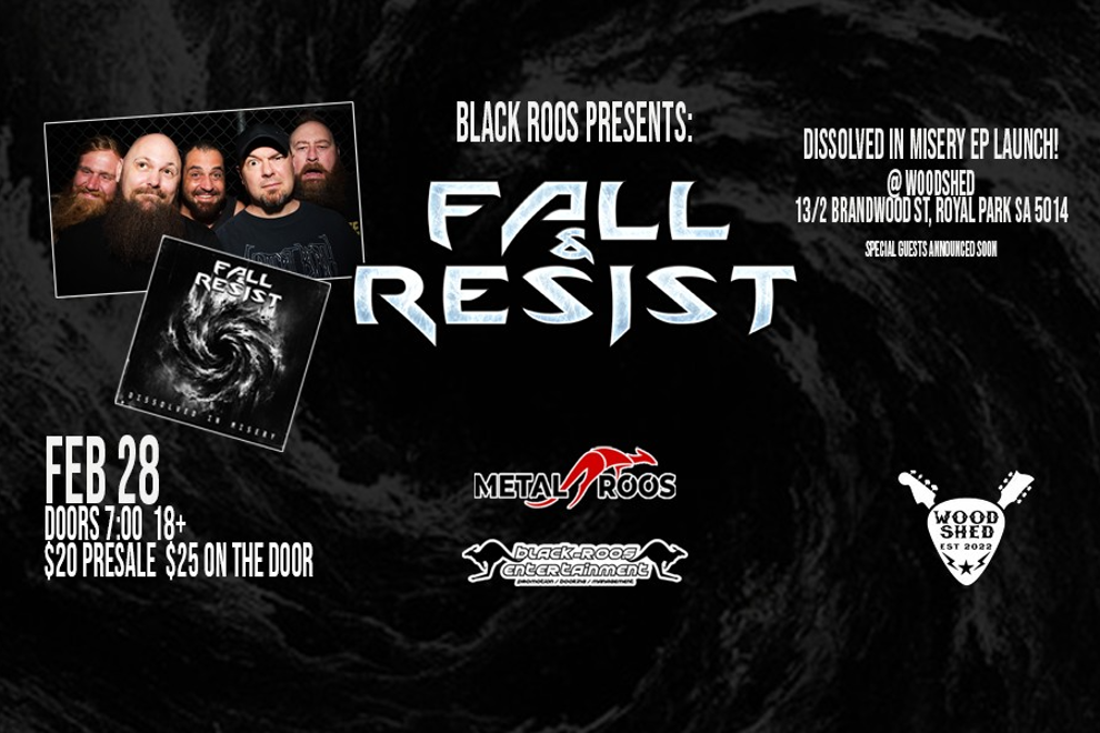 Fall and Resist - Dissolved In Misery Adelaide EP Launch