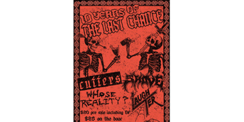 10 YEARS OF LAST CHANCE: CUTTERS X SHOVE X WHOSE REALITY? X LAUGHTER