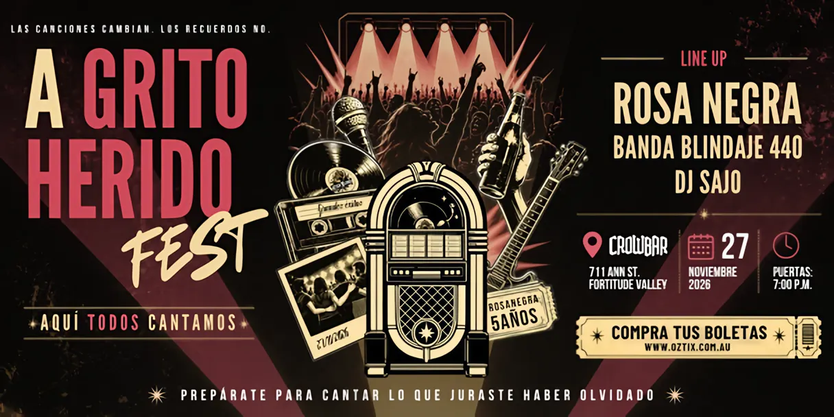 A Grito Herido Fest: The Songs Every Latino Knows, All in One Festival.