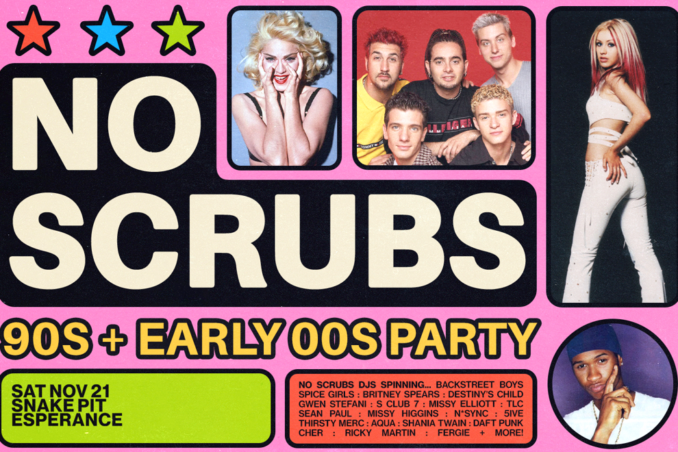 No Scrubs: 90s + Early 00s Party - Esperance