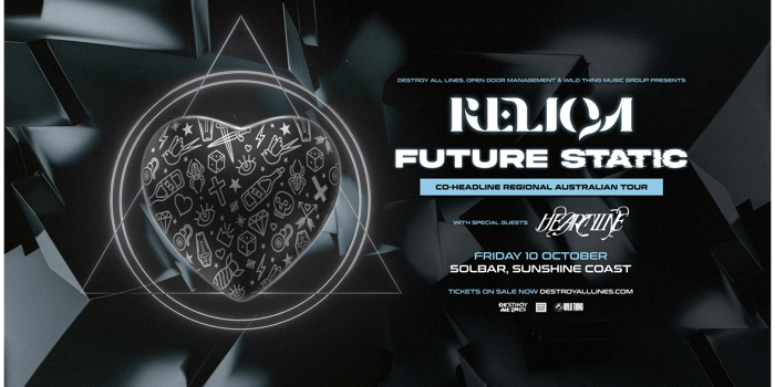Reliqa & Future Static | Co-headline Regional Australian Tour | Sunshine Coast
