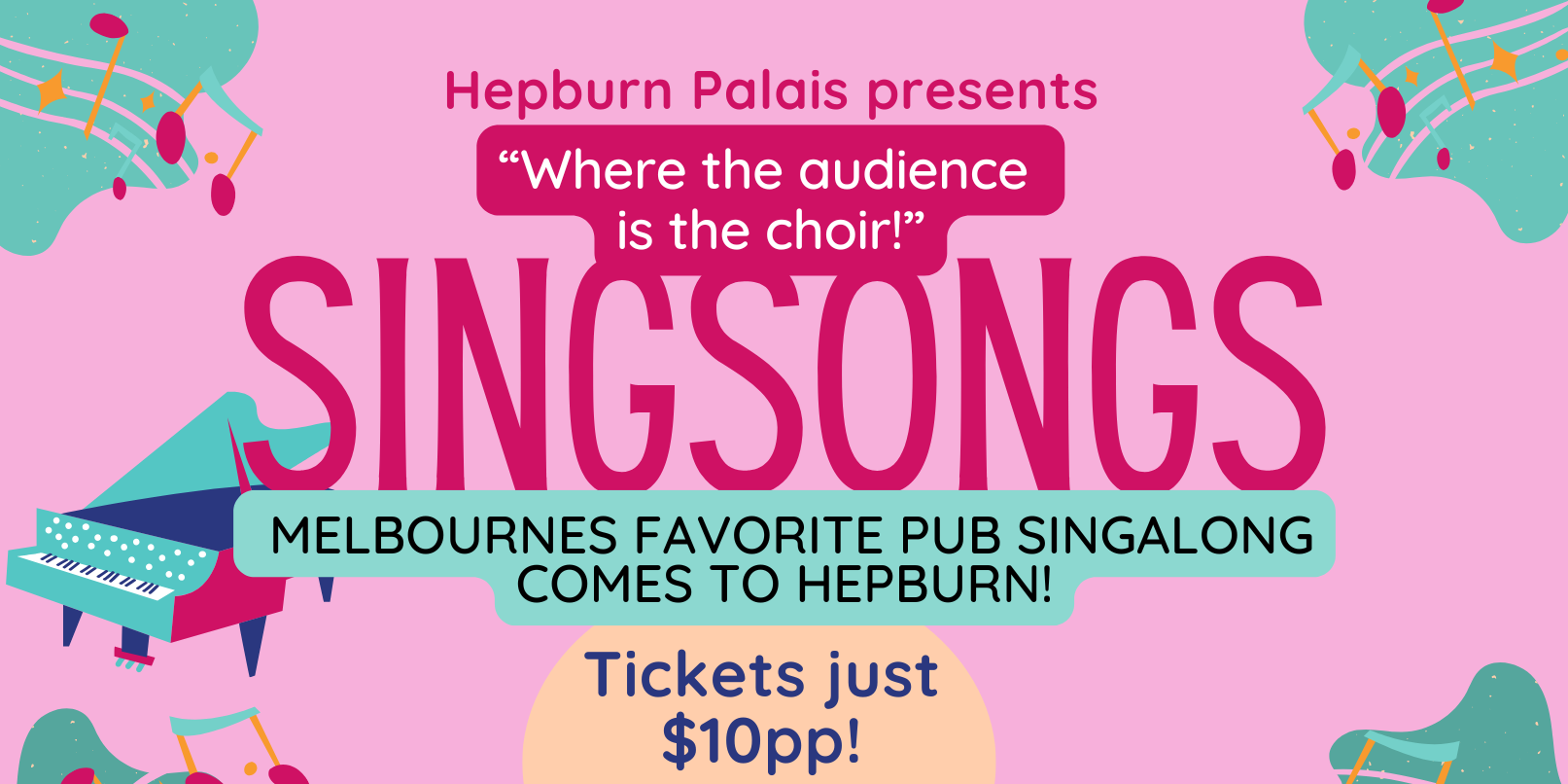 SINGSONGS | The Original Pub Singalong Event Comes To Hepburn!